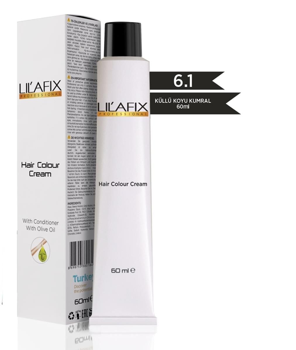Lilafix Krem Tüp Saç Boyası 6.1 Küllü Koyu Kumral 60 ml