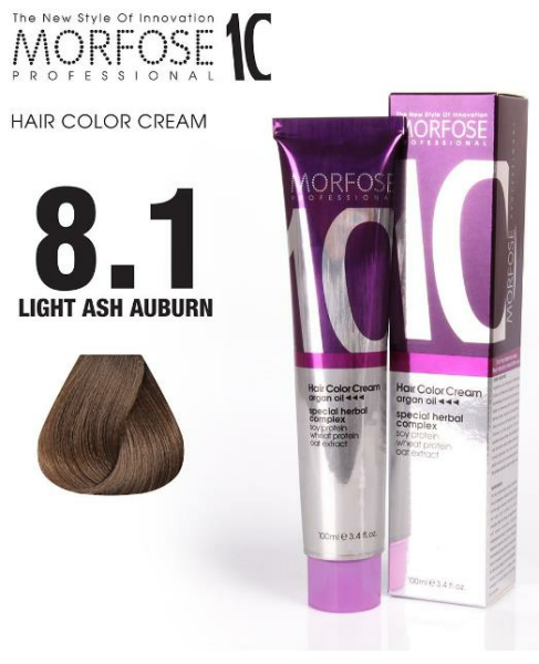 Morfose 10 Saç Boyası 8.1 Açık Küllü Kumral 100 ml