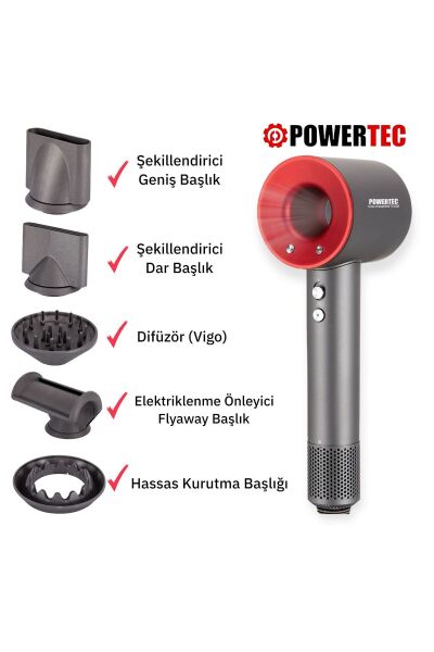 Powertec TR-3333 Plazma Fön Makinesi