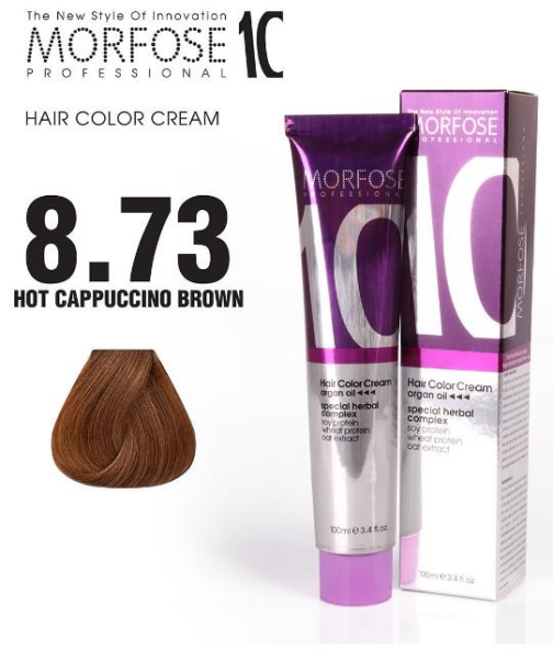 Morfose 10 Saç Boyası 8.73 Sıcak Kapuçino Kahve 100 ml