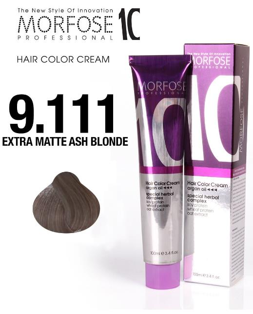 Morfose 10 Saç Boyası 9.111 Ekstra Mat Küllü Sarı 100 ml