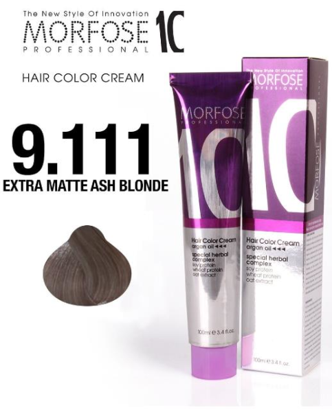 Morfose 10 Saç Boyası 9.111 Ekstra Mat Küllü Sarı 100 ml