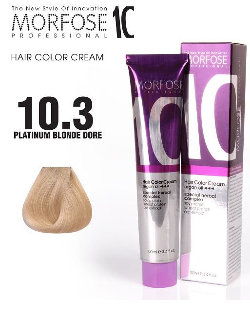 Morfose 10 Saç Boyası 10.3 Platin Sarı Dore 100 ml