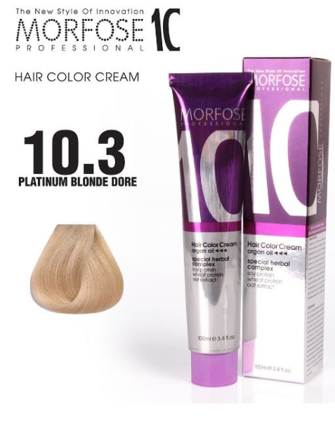 Morfose 10 Saç Boyası 10.3 Platin Sarı Dore 100 ml