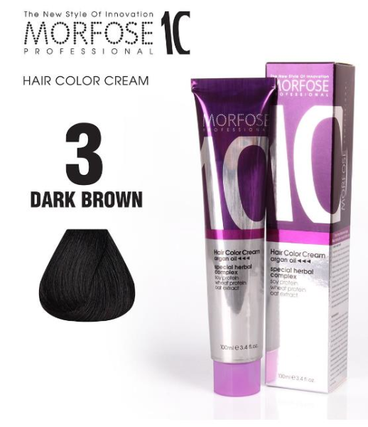 Morfose 10 Saç Boyası 3 Koyu Kahve 100 ml