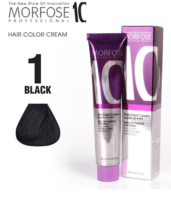 Morfose 10 Saç Boyası 1 Siyah 100 ml