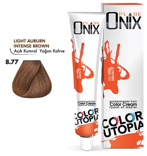 Morfose Onix Tüp Saç Boyası 8.77 Açık Kumral Yoğun Kahve 60 ml