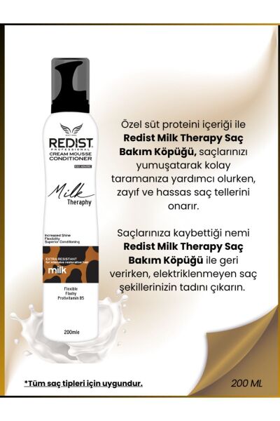 Redist Milk Therapy Saç Köpük 200 ml