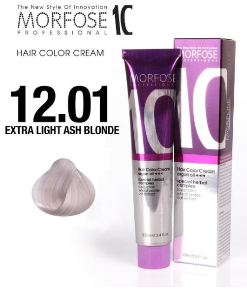 Morfose 10 Saç Boyası 12.01 Ekstra Açık Küllü Sarı 100 ml