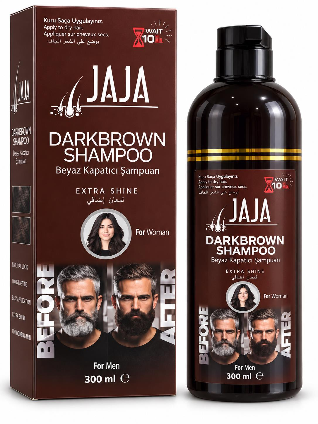 Jaja Beyaz Kapatıcı Şampuan Kahve Dark Brown 300 ml
