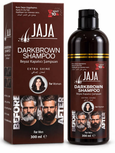 Jaja Beyaz Kapatıcı Şampuan Kahve Dark Brown 300 ml
