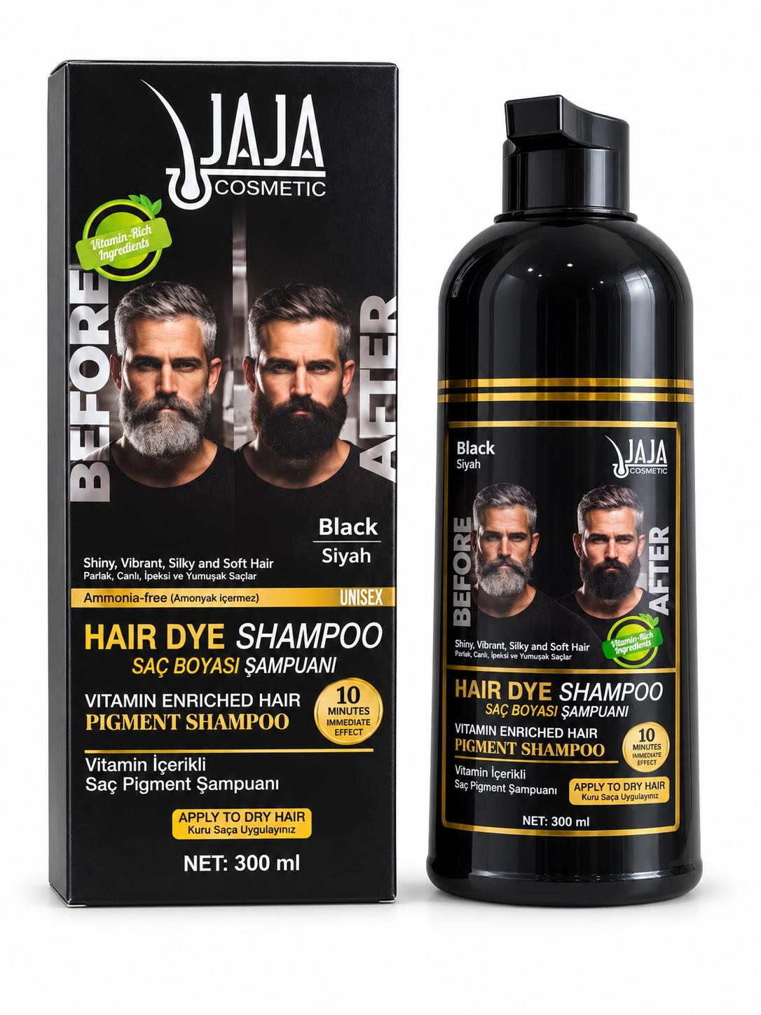 Jaja Beyaz Kapatıcı Şampuan Siyah Black 300 ml