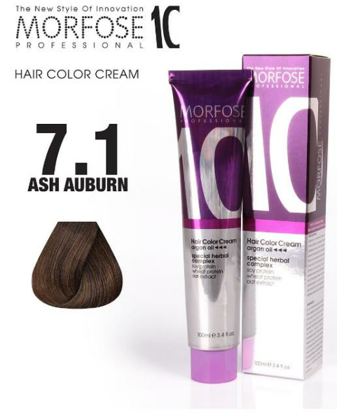 Morfose 10 Saç Boyası 7.1 Küllü Kumral 100 ml