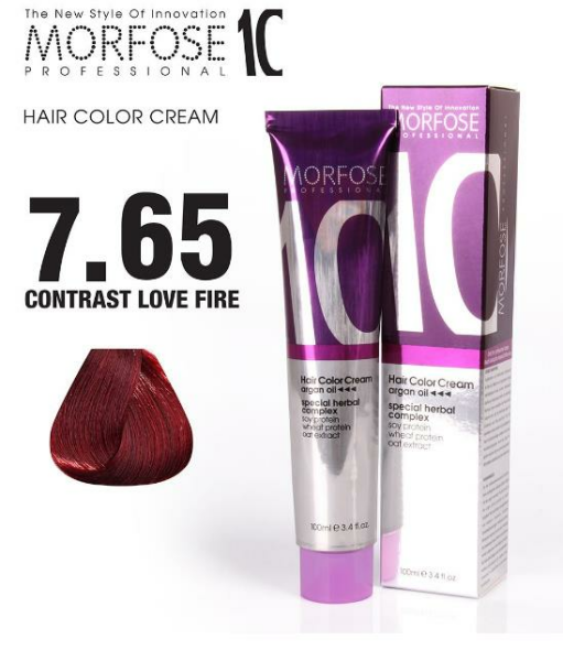 Morfose 10 Saç Boyası 7.65 Kontrast Aşk Alevi 100 ml