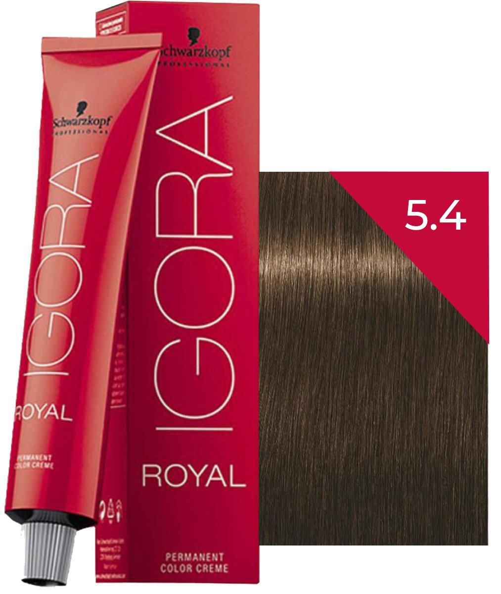 Schwarzkopf Igora Royal Saç Boyası 5.4 Açık Kahve Bej 60 ml