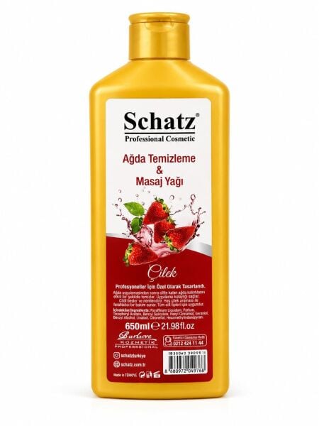 Schatz Ağda Sonrası Temizleme ve Masaj Yağı Çilek 650 ml