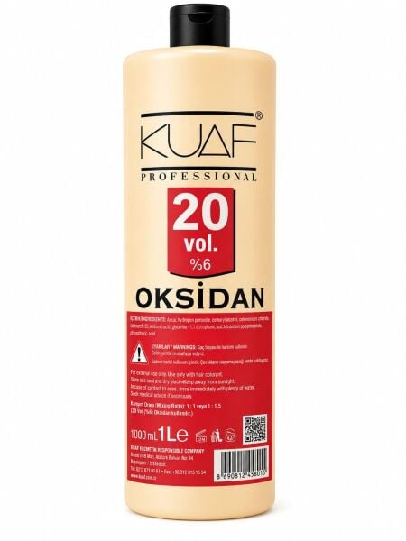 Kuaf Professional 20 Volume Oksidan 1000 ml