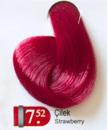 Akos Tüp Saç Boyası Çilek 60 gr