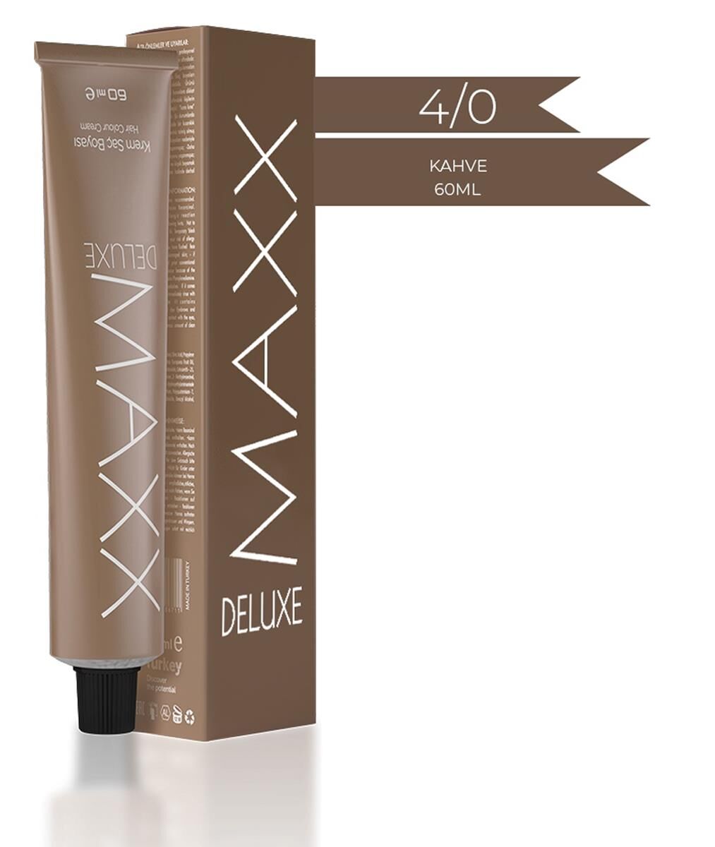 Maxx Deluxe Tüp Krem Saç Boyası 4.0 Kahve 60 ml