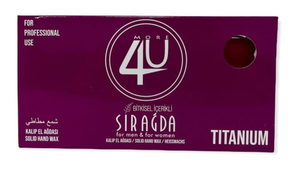 More 4 U Kalıp Ağda Titanium Pembe 400 ml