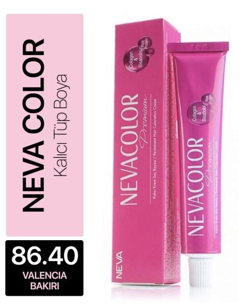 Neva Color Tüp Saç Boyası 86.40 Valencia Bakırı 50 ml