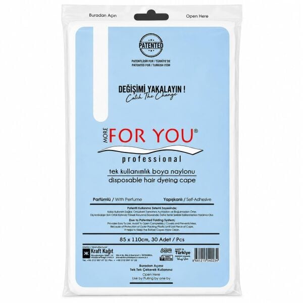 More For You Tek Kullanımlık Saç Kesim Önlüğü 30 Adet