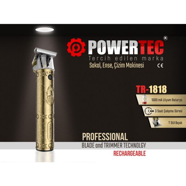 Powertec TR 1818 Sakal ve Ense Çizim Makinesi