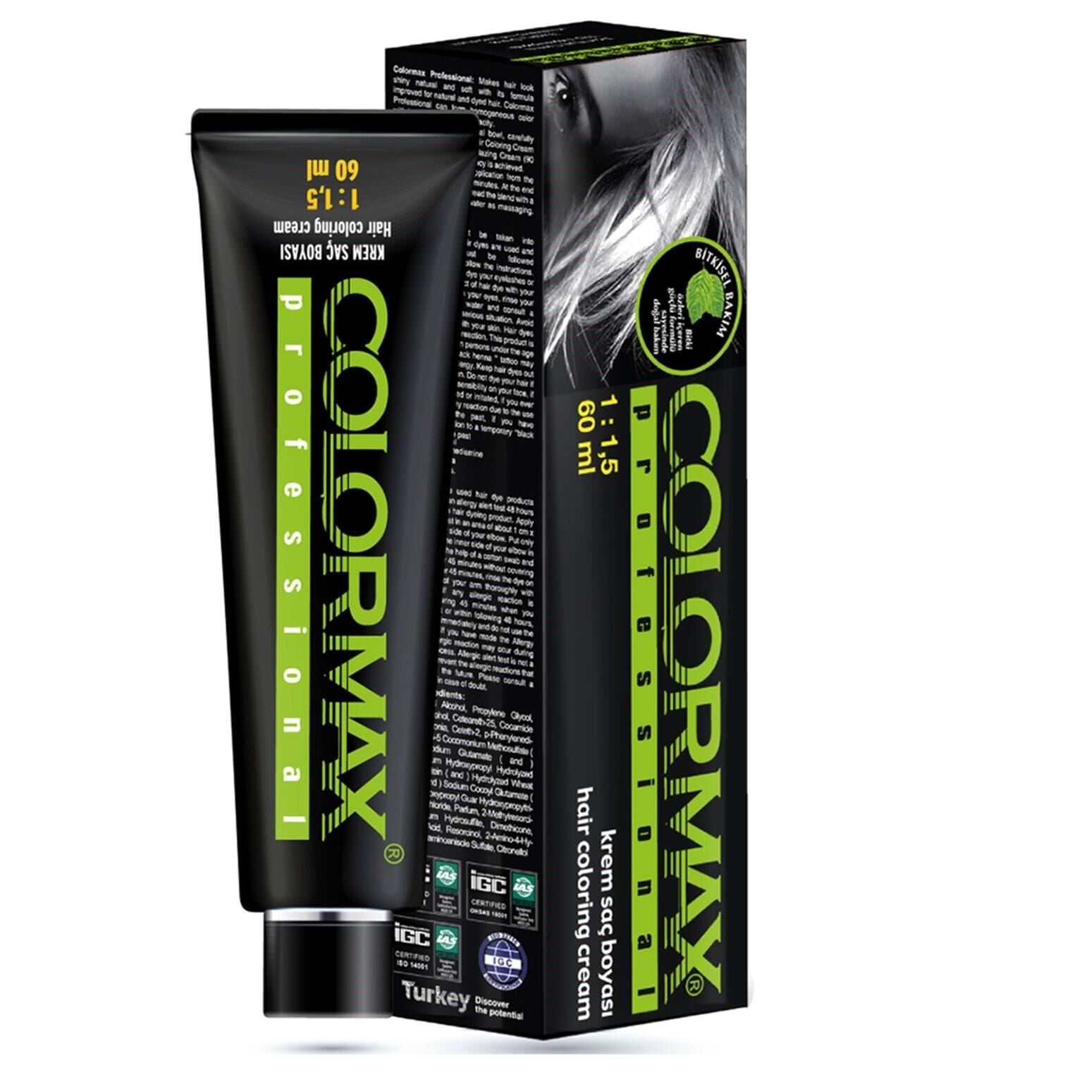 Colormax Tüp Saç Boyası 8.34 Açık Karamel 60 ml