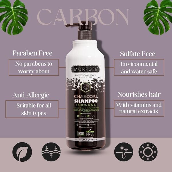 Morfose Carbon Black Şampuan 1000 ml