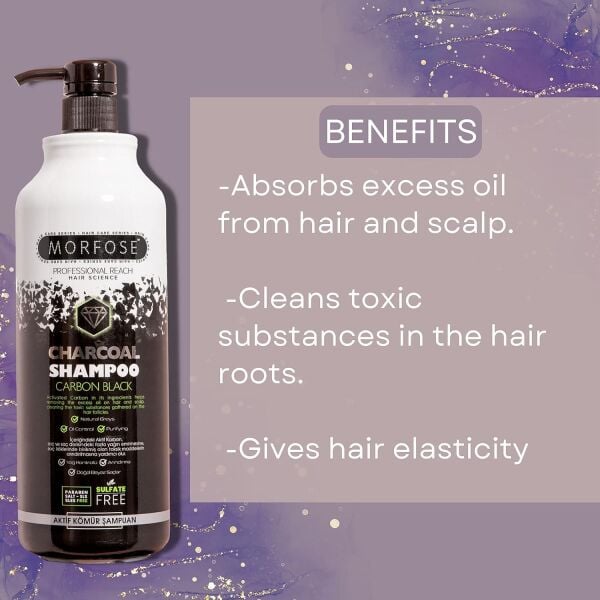 Morfose Carbon Black Şampuan 1000 ml