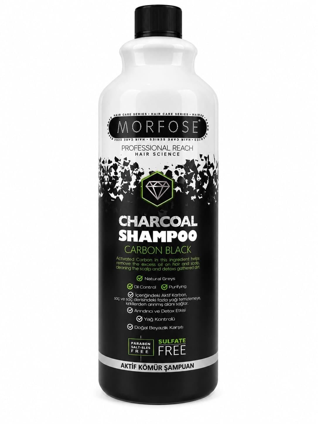 Morfose Carbon Black Şampuan 1000 ml