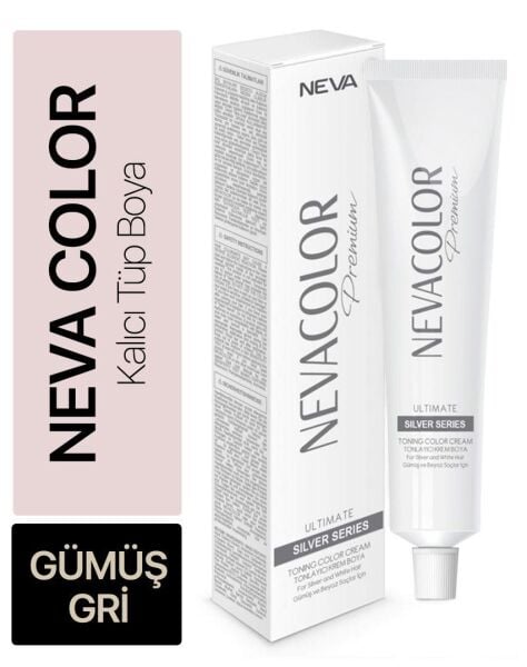 Neva Color Tüp Saç Boyası Gümüş Gri 50 ml
