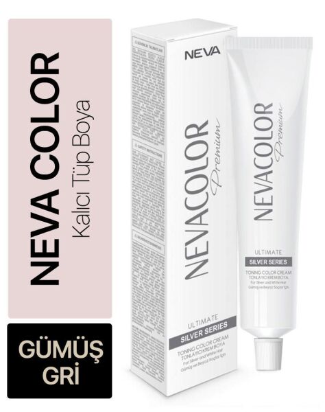 Neva Color Tüp Saç Boyası Gümüş Gri 50 ml