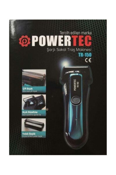 Powertec TR-150 Şarjlı Sakal Tıraş Makinesi