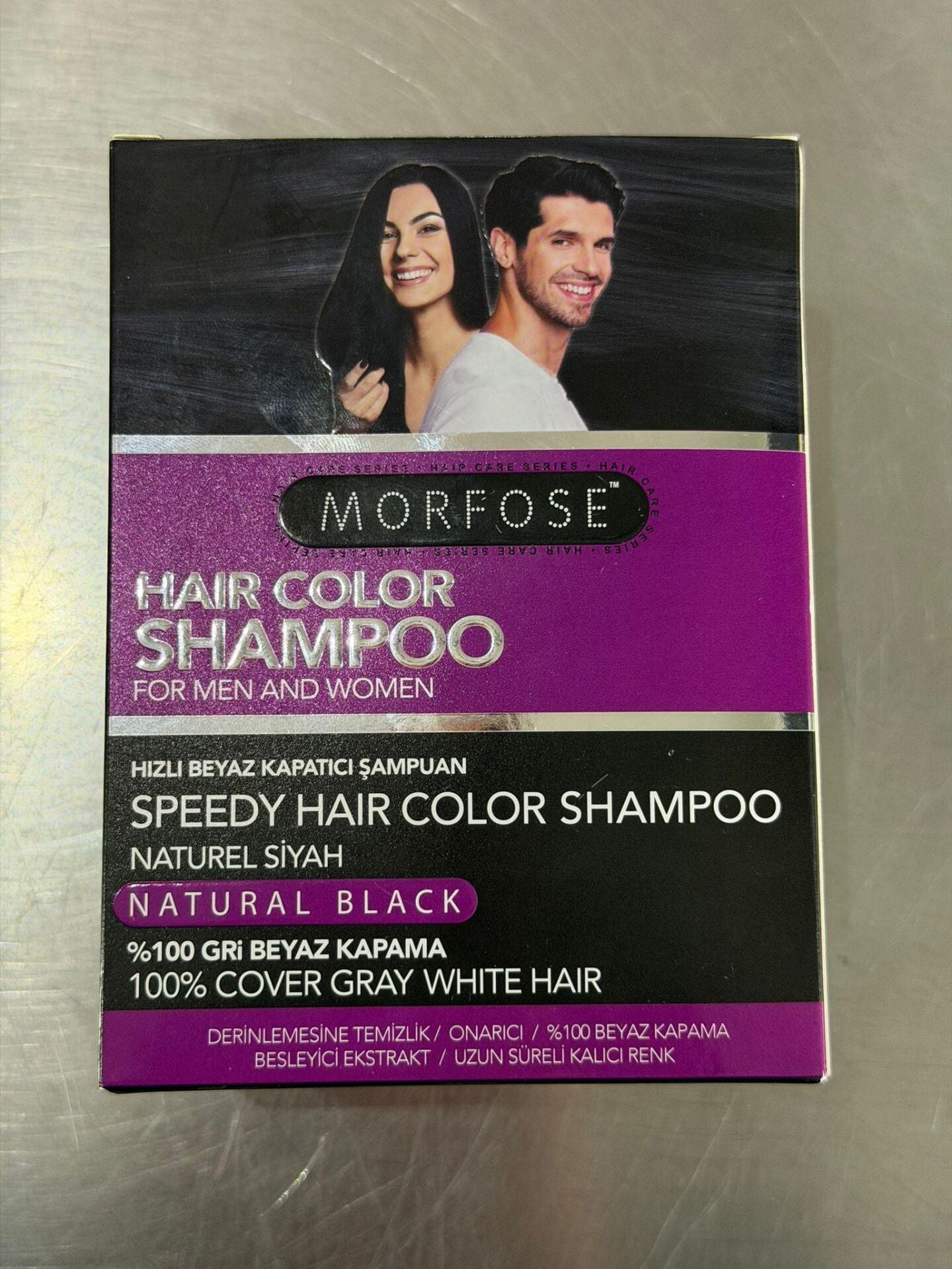 MORFOSE BEYAZKAPATICI ŞAMPUAN SİYAH 25 ML*80