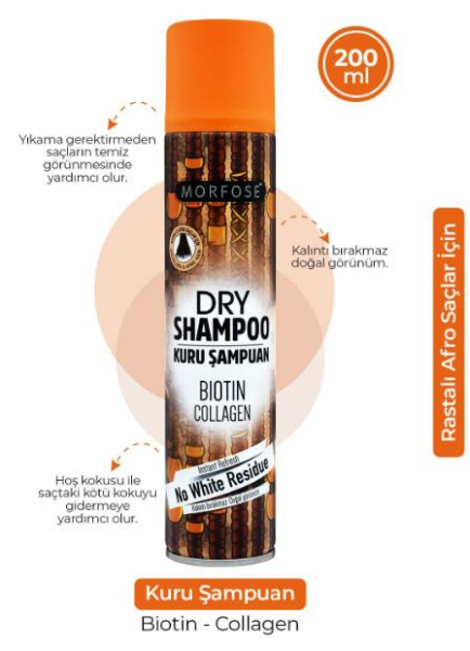 Morfose Kuru Şampuan Rastalı Saçlar 200 ml