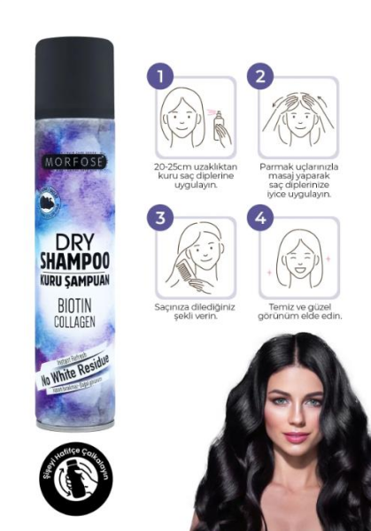 Morfose Kuru Şampuan Koyu Renkli Saçlar 200 ml