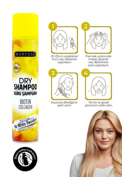 Morfose Kuru Şampuan Açık Renkli Saçlar 200 ml