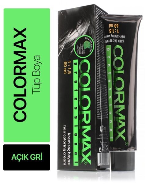 Colormax Tüp Saç Boyası Açık Gri 60 ml