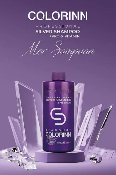 Colorinn Pro Silver Turunculaşma Karşıtı Mor Şampuan 500 ml