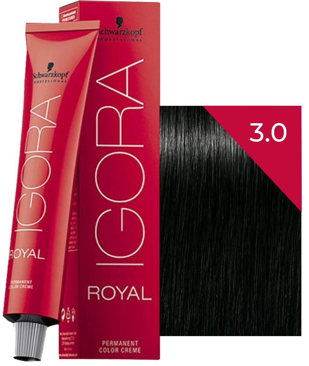 Schwarzkopf Igora Royal Saç Boyası 3.0 Koyu Kahve 60 ml