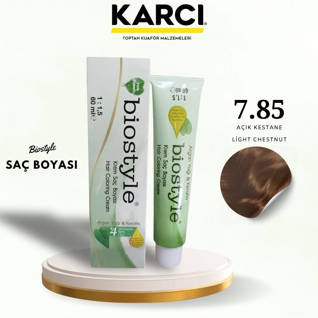 BİOSTYLE TÜP BOYA 7.85 AÇIK KESTANE