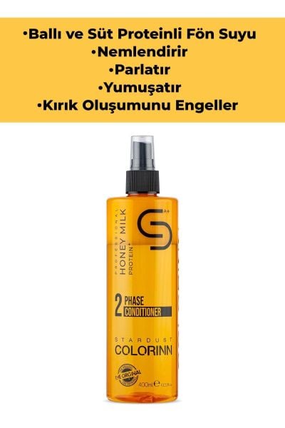 Colorinn Ballı ve Süt Proteinli Çift Fazlı Fön Suyu 400 ml