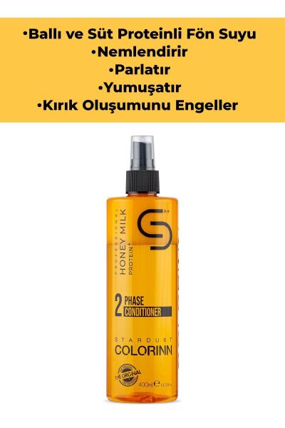 Colorinn Ballı ve Süt Proteinli Çift Fazlı Fön Suyu 400 ml