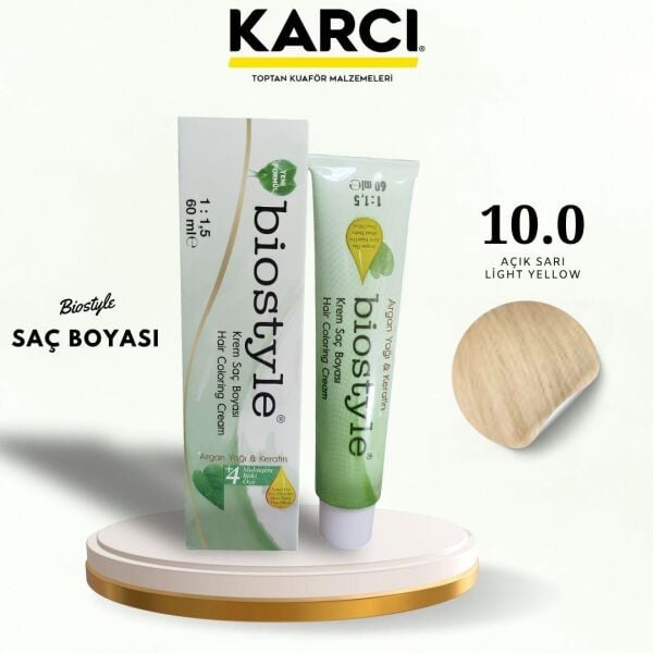 BİOSTYLE TÜP BOYA 10.0 AÇIK SARI