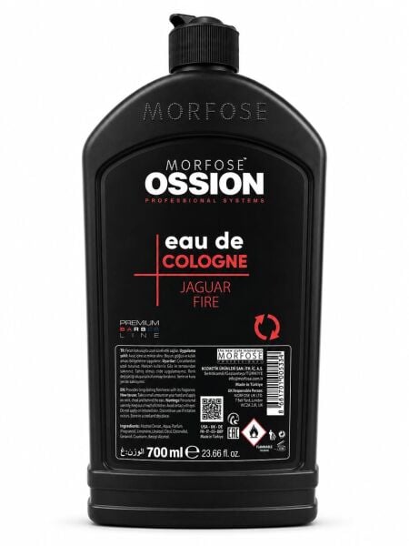 Morfose Ossion Premium Barber Tıraş Kolonyası Jaguar Fire Kırmızı 700 ml