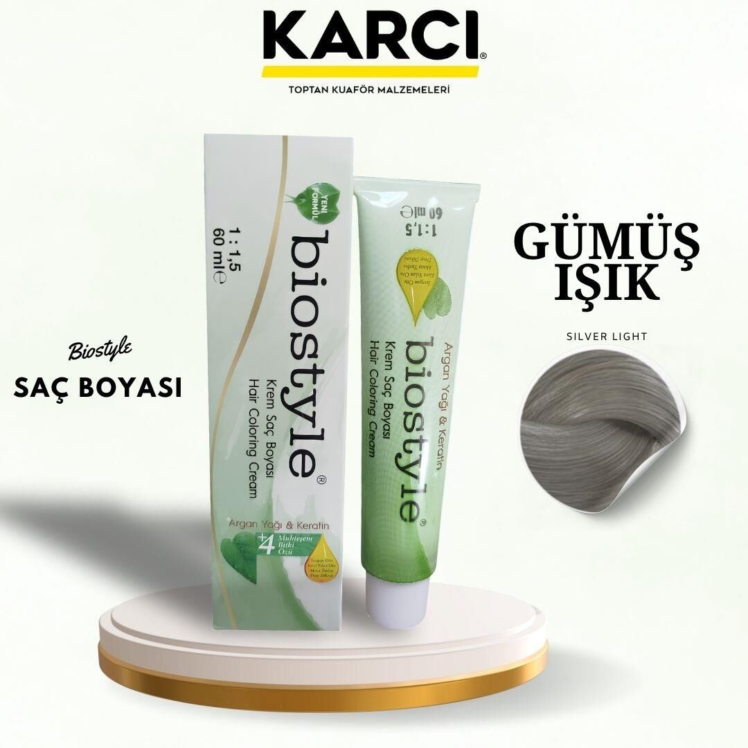 BİOSTYLE TÜP BOYA GÜMÜŞ IŞIK