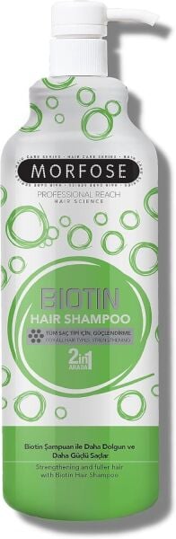 Morfose Biotin Şampuan Yeşil 1000 ml