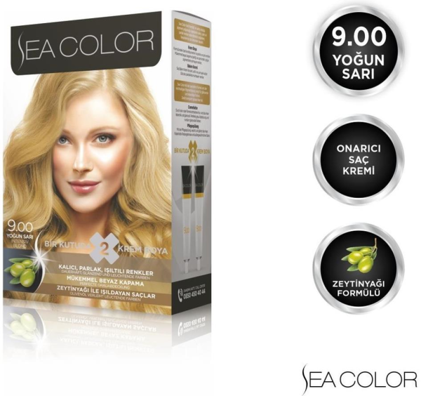Sea Color Set Saç Boyası 9.00 Yoğun Sarı