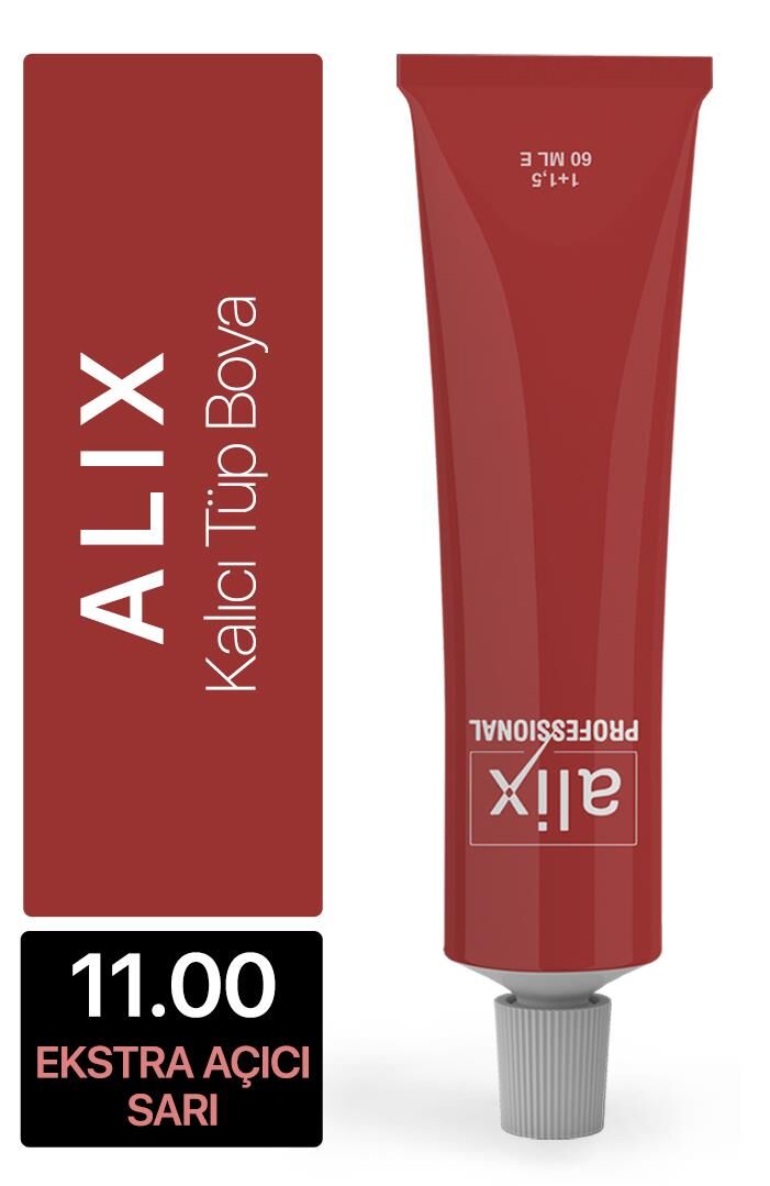 Alix Tüp Saç Boyası 11.00 Ekstra Açıcı Sarı 60 ml